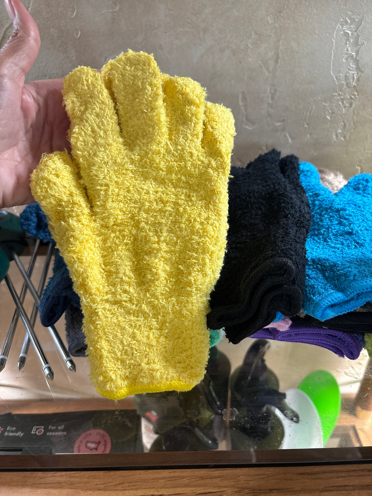 Leaf cleaning gloves 1 pair