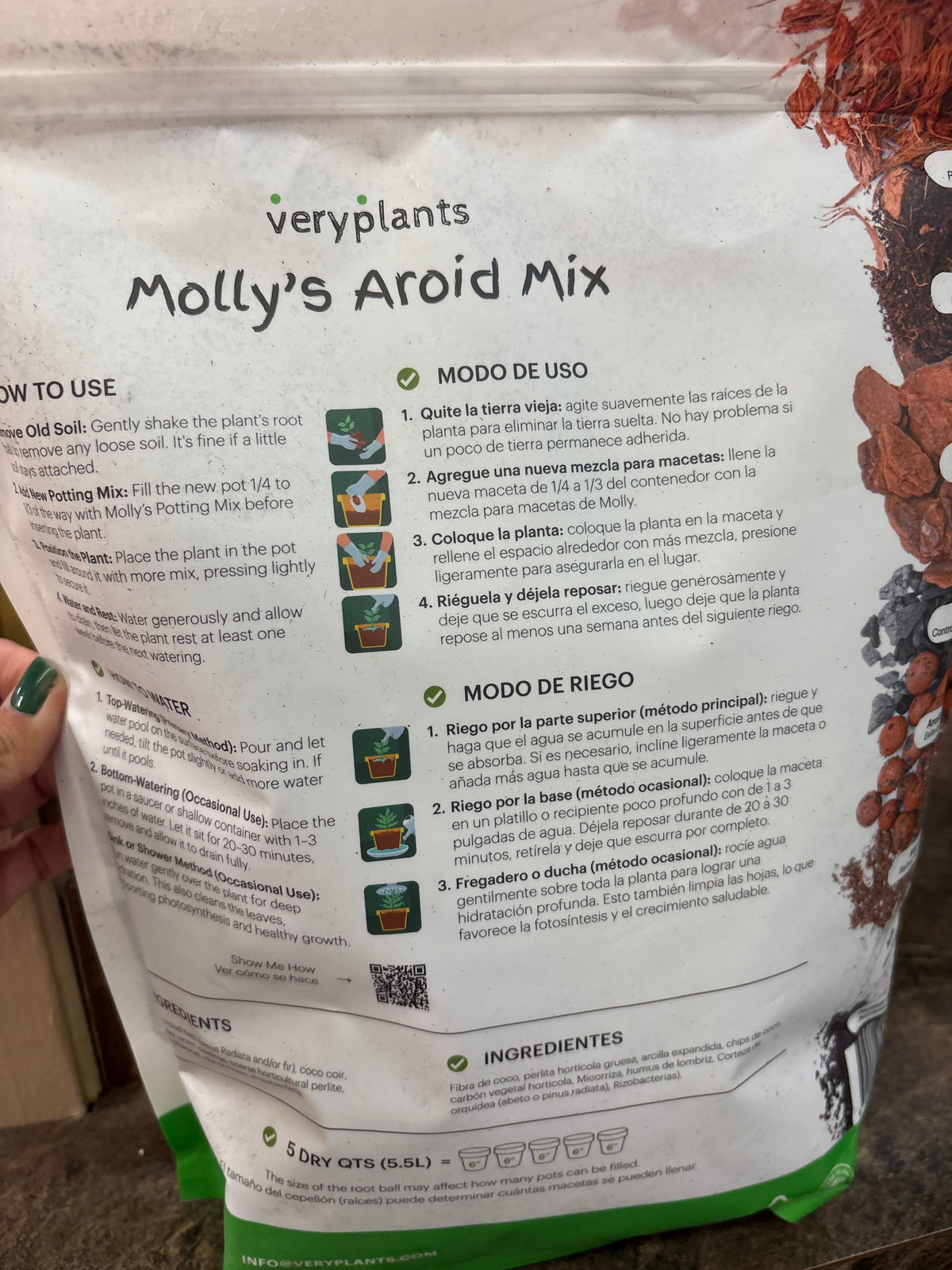 Mollly's Aroid Mix 5 Dry Qts.