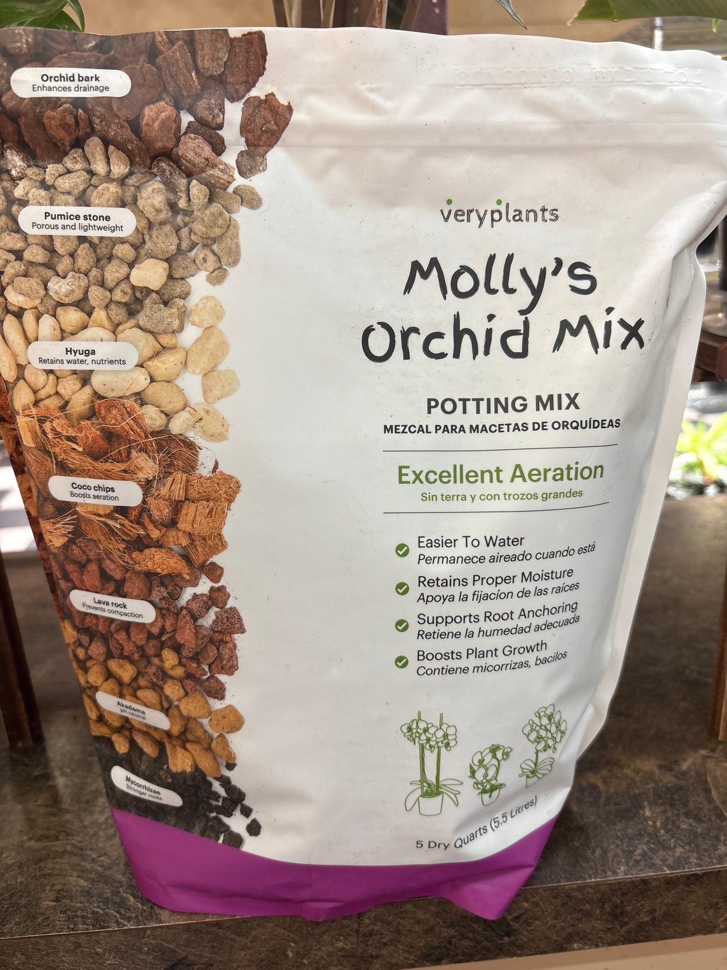Molly's Orchid Mix 5 Qt.