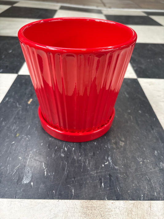 5" Ceramic Planter/Cover Pot