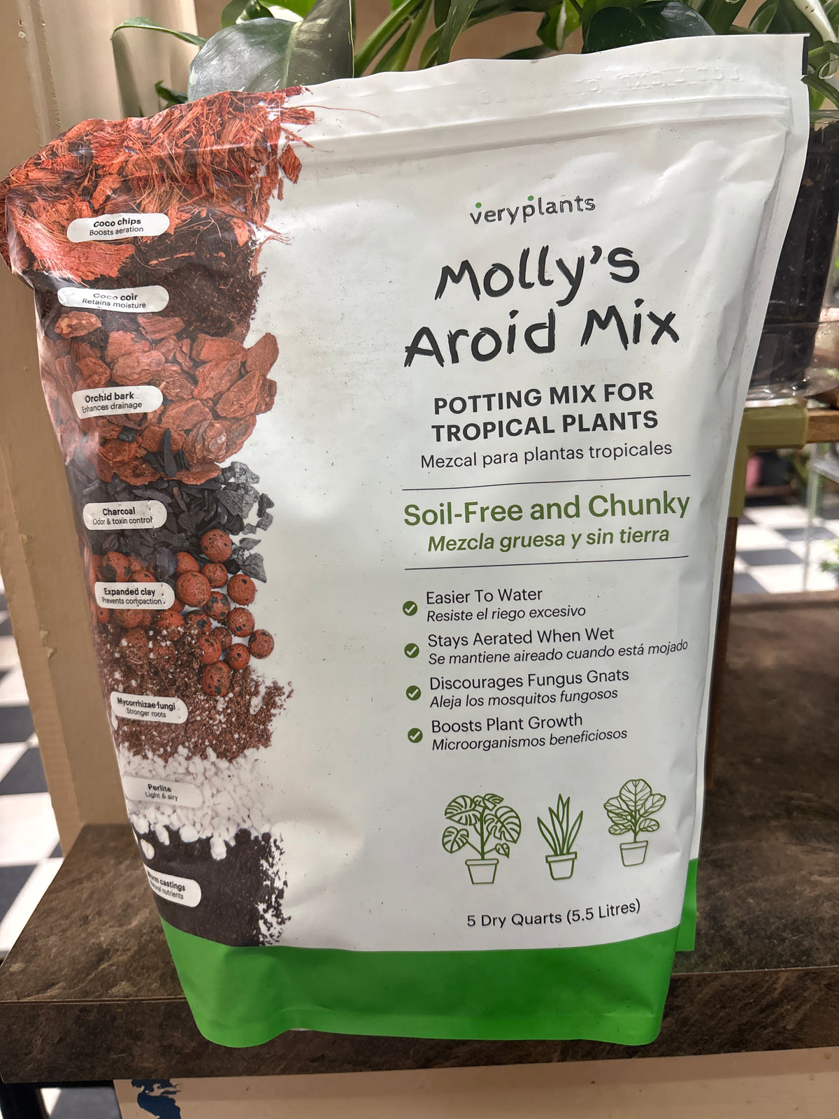 Mollly's Aroid Mix 5 Dry Qts.