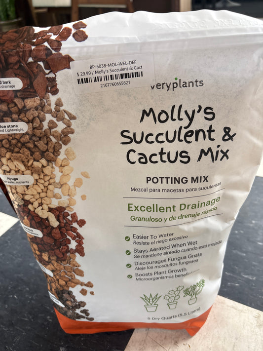 Molly's Succulent & Cactus Mix 5 Dry Qts.